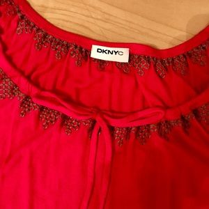 DKNYC top with embroidery